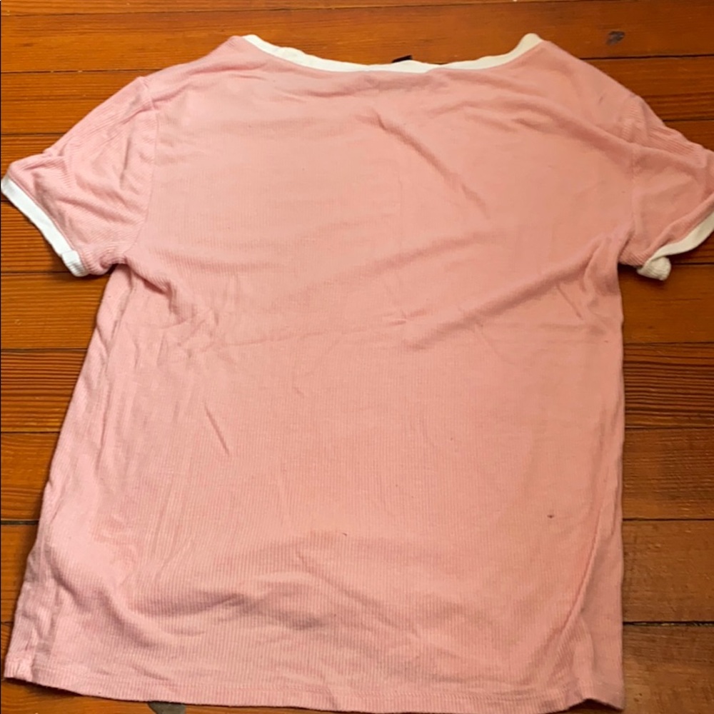 pink and white comfy shirt